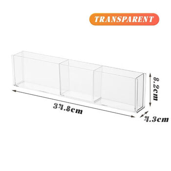 Fantasy wall-mounted remote control storage box behind home tv charger storage box office desk debris storage transparent color