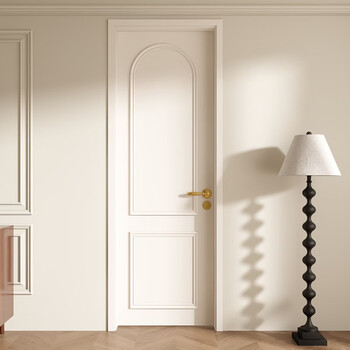 Aluminum alloy retro door waterproof and moisture-proof bedroom room color imitation wood door customization 3.0 aluminum alloy profile-white single cover