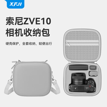 Xfji is suitable for sony zve10 second generation camera bag zv-e10k mirrorless camera storage bag a6400/6700 slr crossbody portable bag zve10 first generation outdoor storage accessories sony zve10 first/second generation storage bag