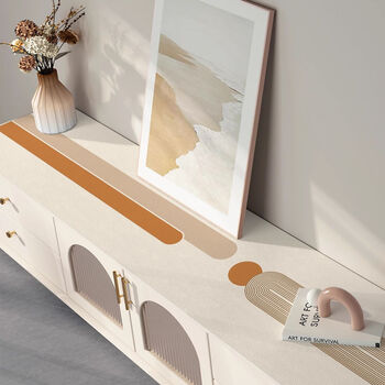 Fantasy tv cabinet table mat, long sideboard tablecloth, shoe cabinet cover mat, empty powder 45cmx240cm (original design, welcome to buy)