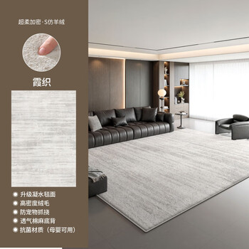 Donoya doroya living room carpet light luxury high-end no-wash 2025 new home thickened carpet cushion sofa coffee table bedroom carpet s imitation cashmere-xiazhi 300cm*400cm