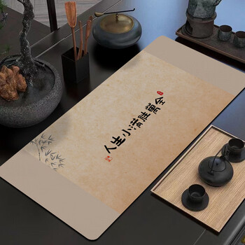 Sanqihu new chinese zen tea table cloth waterproof tea ceremony mat tea mat tea table water-absorbent tea cup y-xiaomanwanquan diatom mud 40*60cm