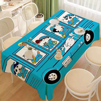 Yusenyi waterproof and oil-proof pu tablecloth for home dormitory anti-scalding no-wash dining table coffee table cover 264 60x90cm (multifunctional cover)