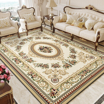 Yingfei european-style tianjin carpet living room 2025 new no-wash and wipeable light luxury high-end sense thickened coffee table sofa carpet 05be 3.0 4.0 meters four-sided edge encrypted and thickened