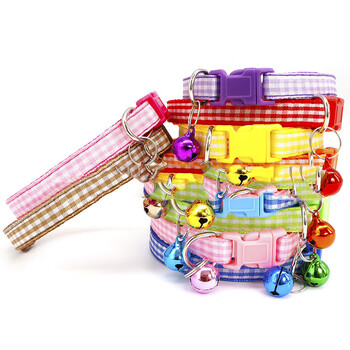 Small pet leash, dog walking leash, square rope, adjustable set collar, cat leash, random color, 1 piece, small square spare collar, width 1.0 cm, recommended 2-10 catties