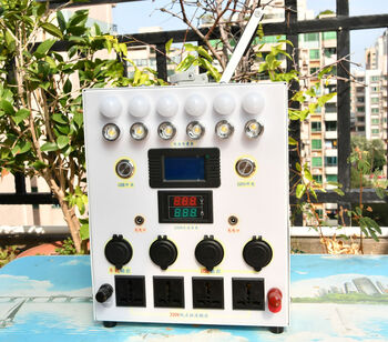 Mo chun hand-cranked dual motors, lightweight aluminum shell, ultra-large power capacity, mobile photovoltaic power station, mobile power supply for combat readiness, low-profile version, 1.2 kilowatt-hour single motor