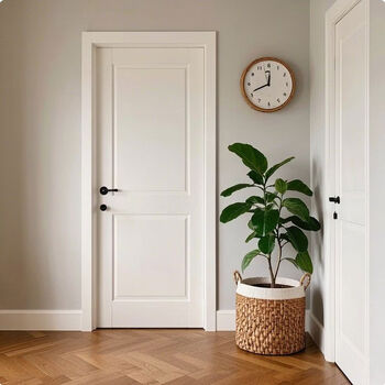 Jieyunmao french solid wood door, painted door, bedroom door, interior door, bathroom door, room door, kitchen double door, whole house customization, solid wood composite d type