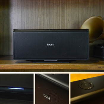 Roberilline home theater panoramic sound magic brick bluetooth speaker home tv wireless surround sound black panoramic sound combination set dual speakers + 1 pair of brackets