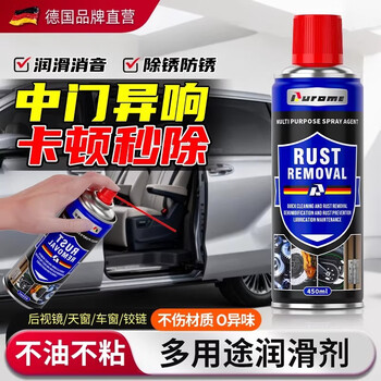 Commercial vehicle electric middle door lubricant, side sliding door track, nourishing, eliminating stuck and abnormal noise, rust removal and anti-rust lubricant, 2 bottles of rust removal and anti-rust lubricant + tools