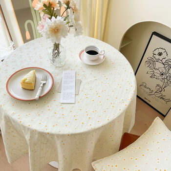 Fantasy cotton fabric tablecloth coffee table cover floral style refreshing seat cloth tablecloth washable cover tablecloth 2 90x140