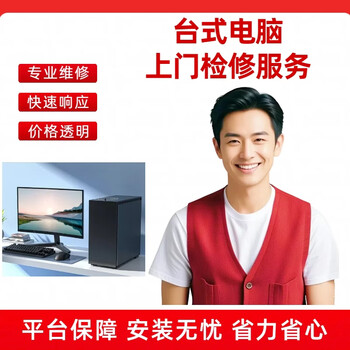 Desktop computer inspection and repair, software and hardware problem detection, computer assembly machine, door-to-door inspection and repair services