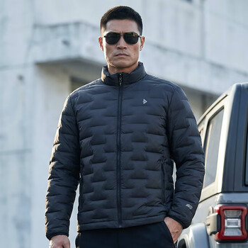 Long ya ii yin qiu lightweight portable stand collar down jacket enhanced version warm commuting casual down jacket extreme night black (stand collar) m 175/96a weight 135-155 catties