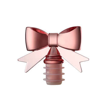 Yusenyi red wine stopper champagne stopper bow fairy style sealed wine bottle stopper pink