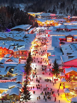 Harbin yabuli snow village ice and snow tour northeast ice and snow feast adults