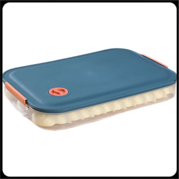 Pupan dumpling freezing box dumpling crisper refrigerator dumpling storage box multi-layer dumpling box with lid plastic transparent wontons new and old models with random colors 1 layer 1 cover can hold 60 dumplings