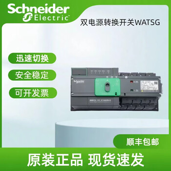 Schneider wangao dual power automatic transfer switch watsg 100a160a250a400a frame current 100a 2p x 200a