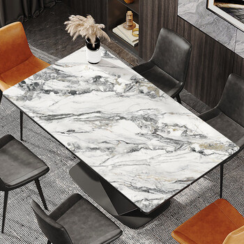 Yusenyi table cloth is oil-proof, waterproof, anti-scalding, high-end countertop mat, coffee table table mat, capri marble 70x70cm (anti-chili oil)