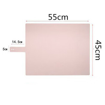 Japanese silicone kneading mat, thickened food-grade silicone mat panel, household kneading and baking chopping board, plastic rolling mat, fasola pink small size + (gift 8, choose 3)