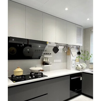 Yonghuan aluminum kitchen integrated cabinet pull basket drawer stove integrated kitchen cabinet 18mm honeycomb panel door