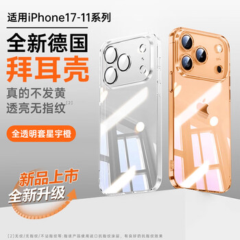 Tu lulu comes with lens film, suitable for apple 17 promax mobile phone case 17 new iphone 16 pro transparent 15 ultra-thin 14 all-inclusive plus anti-fall 13 men and women high-end sense transparent cover