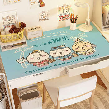 Yusen yiji ikawa animation student dormitory desk mat waterproof and oil-proof desktop mat dining table mat custom-made 759 40 width x 60 length (can be cut)