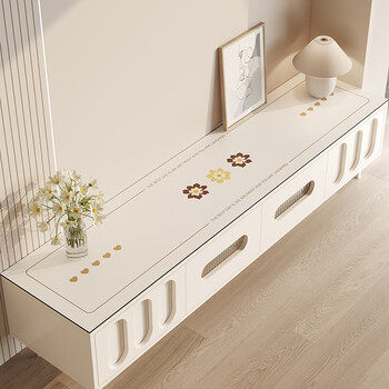 Yusenyi high-end tv counter top protection mat sideboard table mat tablecloth anti-dirty wine cabinet mat sanyumanxin 35*290cm