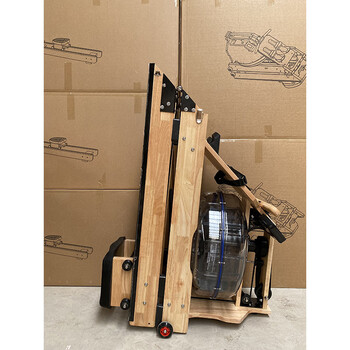 Water resistance rowing machine, commercial fitness equipment, rowing machine, gym home folding resistance adjustment, folding bluetooth model, light walnut
