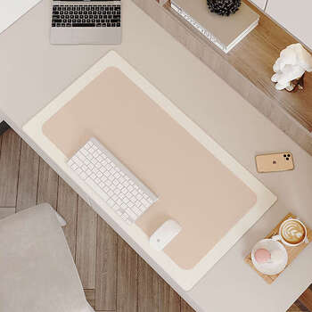 Yusenyi office keyboard computer desk mat color writing desk desk cloth extra large non-slip study desktop mat simple rouge 50x100cm