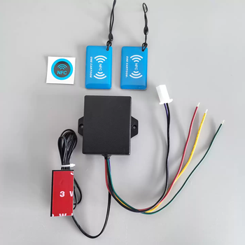 Dr137 battery car modified with fingerprint mobile phone nfc swiping ic card controller seat cushion lock control dr137-nfc controller without fingerprint no optional electronically controlled seat lock