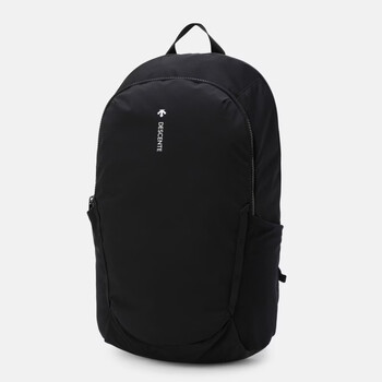 Descente men's and women's backpack lightweight backpack 15l partitioned multi-function laptop bag sports and leisure school bag black/black