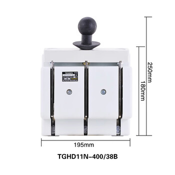 Tianzheng knife switch 100a three-phase four-wire 48 knife switch 160a small size 4p isolation switch 380 tghd11n-38b (400a)_number of poles 3p