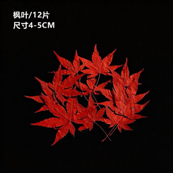 Mu yunyao bar cocktail decoration dried flowers and leaves drink concoctions wine glasses decorated maple leaf cake desserts vacuum packed wind leaves 12 pieces