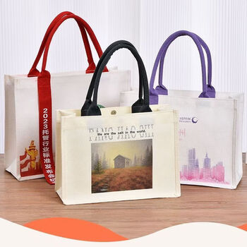 Ye yu three-dimensional canvas bag custom printed logo advertising exhibition handbag waterproof business canvas bag custom-made. please contact customer service for customization from 50 pieces to the drawing. from 50 pieces - customized