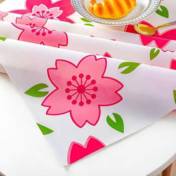 Fantasy disposable tablecloth plastic printed waterproof and anti-aging no-wash wipeable tablecloth 100100 square flower x brocade
