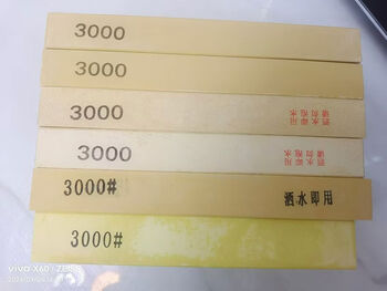 Jianyimao slightly flawed hard knife special pouring whetstone white corundum pouring material ready to use 3000 mesh light yellow details 2107525 household use