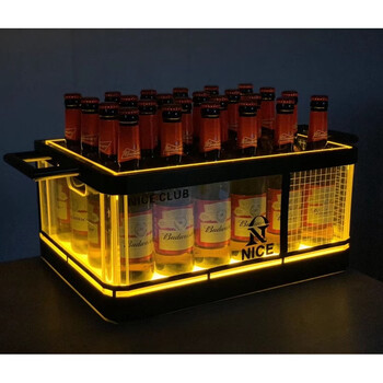 Fantasy zero point bar luminous ice bucket ice pattern beer frame bar luminous champagne bucket beer style 26