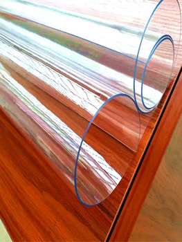 Yusenyi transparent soft glass rubber mat anti-scalding plastic leather thickened tablecloth pvc soft film crystal plate whole roll 1.5 upgraded environmentally friendly 2.5 high transparent (thickness 1.85mm 1.2 meters wide x 2.4 meters long