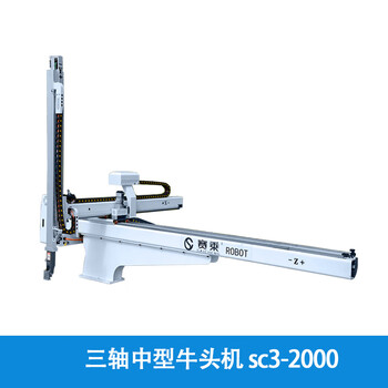 Injection molding manipulator with double arms, one, three and five axes, large-scale bull head full servo transverse and longitudinal truss manipulator, three-axis bull head medium-sized manipulator 2000