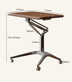 Jieyunmao pneumatic lift computer desk standing workbench home writing desk small notebook removable desk accessories-