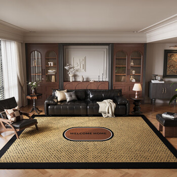 Yingfei carpet living room light luxury high-end 2025 new bedroom sofa fully covered large area washable wipeable thickened floor mat a935 qiongfang 160 230cm formaldehyde-free cotton and linen bottom