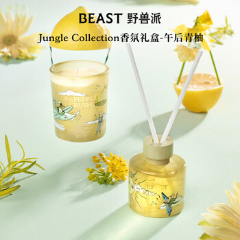 The beast channel limited jungle afternoon green pomelo aromatherapy candle gift box indoor aromatherapy birthday gift