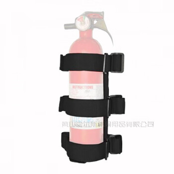 Jeep wrangler vehicle-mounted fire extinguisher home vehicle dry powder stainless steel fire extinguisher strap-on set strap black