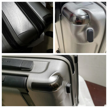 Samsonite dc0 trolley case evoa suitcase gs1 carry-on case u91/v22 expansion suitcase genuine 20-inch computer storage defects cracked bottom and dented case 20-inch carry-on case