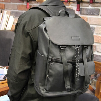 Ye yu backpack backpack men's casual computer backpack outdoor large capacity travel bag college student bag black