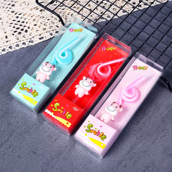 Yusenyi birthday candle cake 12 zodiac children's creative romantic smoke-free color number star love candle box youth starting point cow 10 box candle