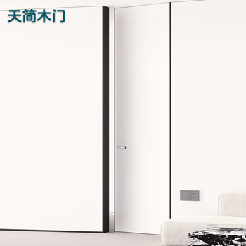 Tianjian wooden door art paint hidden frame paint door magnetic same color silent aluminum wooden door bedroom door interior door environmentally friendly wooden door
