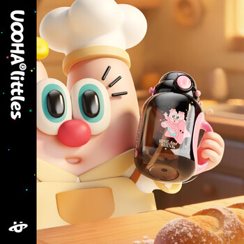 Uooha children's water cup tons cup bucket ppsu girls summer large capacity plastic cup straw sports outdoor kettle