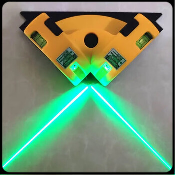 Right angle leveler green light for outdoor use 90 degree outdoor laser ground level meter rechargeable strong light high green light right angle meter + charging set