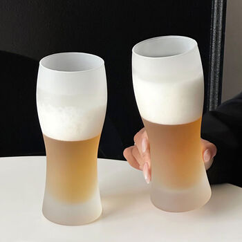 Yusenyi beer cup large capacity glass craft wheat draft beer cup cold drink cup juice cup drink cup beer cup