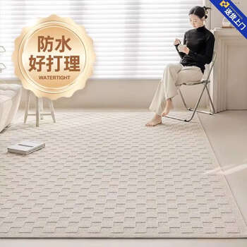 Yusenyi diatom silk living room waterproof large carpet mat no-clean and wipeable bedroom sofa premium lanka 01 waterproof diatom silk 200cmx300cm